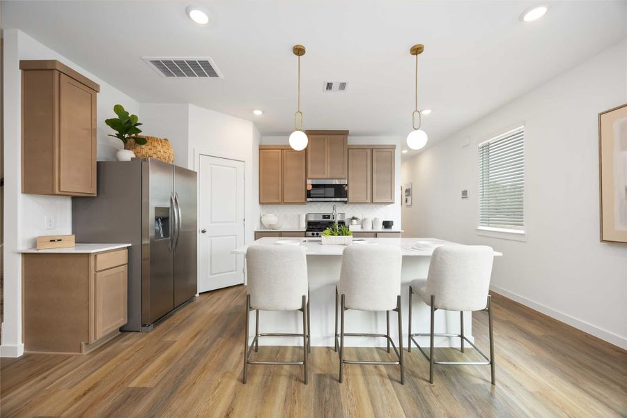 Furnished interior view inside a new home in Grand West, Houston (Image 14).