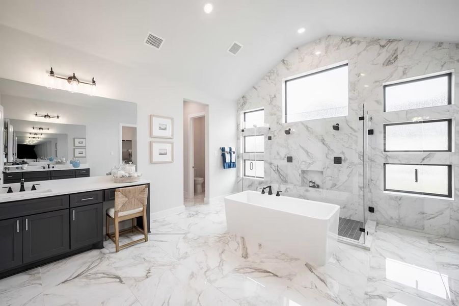 Furnished interior view inside a new home in The Estates at James Lane, Fulshear (Image 10).