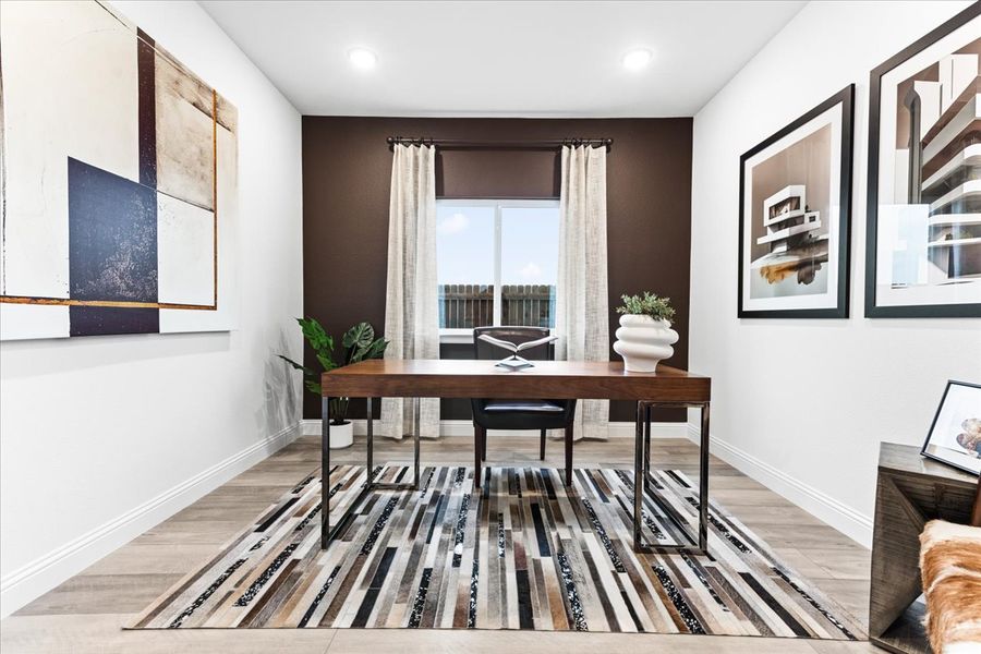 Furnished interior view inside a new home in The Reserve at Spiritas Ranch, Little Elm (Image 14).
