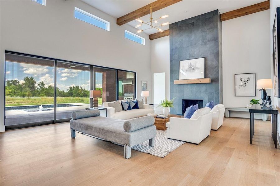 Furnished interior view inside a new home in , Aledo (Image 29).