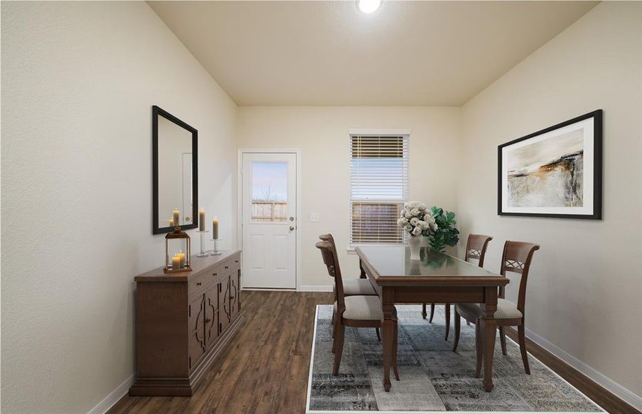 *Model Representation - Dining nook off kitchen
