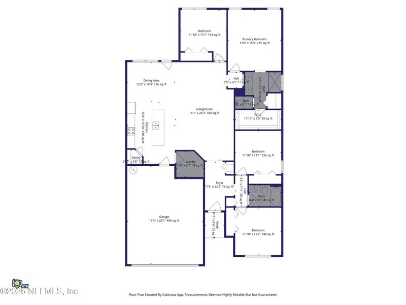 2D floor plan layout of this home in , Jacksonville, FL (Image 5).