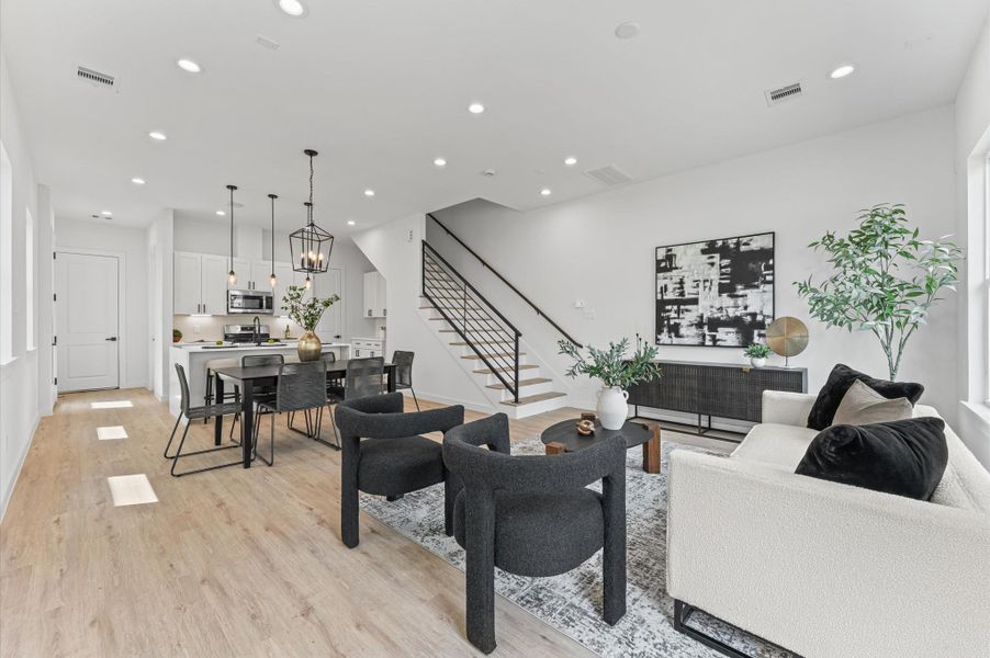 Furnished interior view inside a new home in , Houston (Image 17).