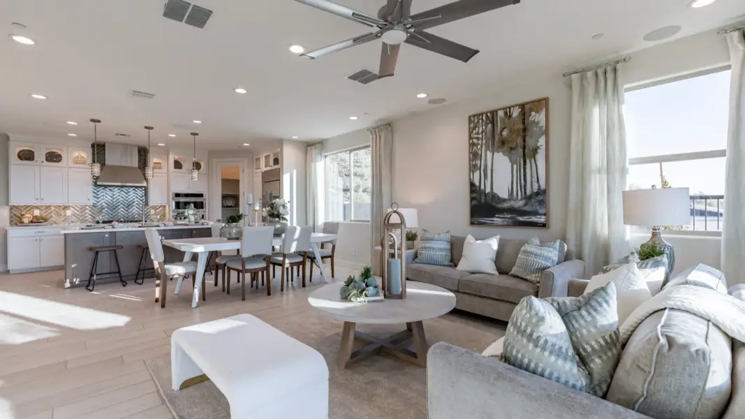 Furnished interior view inside a new home in The Villas at Mystic, Peoria (Image 8). Furnished interior view inside a new home in The Villas at Mystic, Peoria (Image 8).