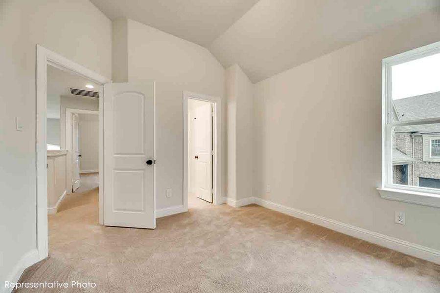 Representative unfurnished interior of a home built from the Fenestra by Grand Homes in Edgewater, Fate (Image 34). Representative unfurnished interior of a home built from the Fenestra by Grand Homes in Edgewater, Fate (Image 34).