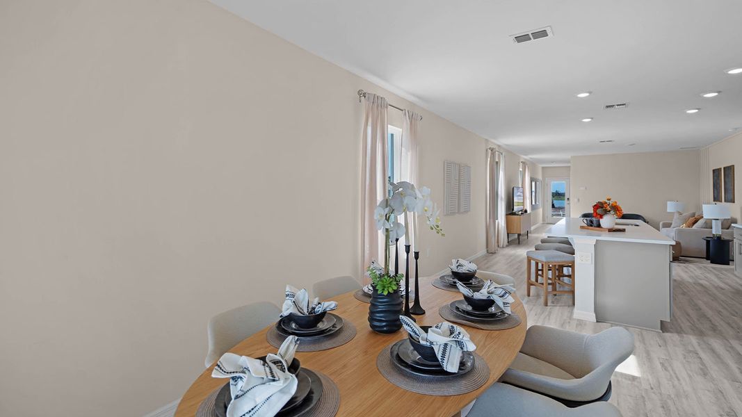 Furnished interior view inside a new home in Harmony at Lake Eloise, Winter Haven (Image 5).