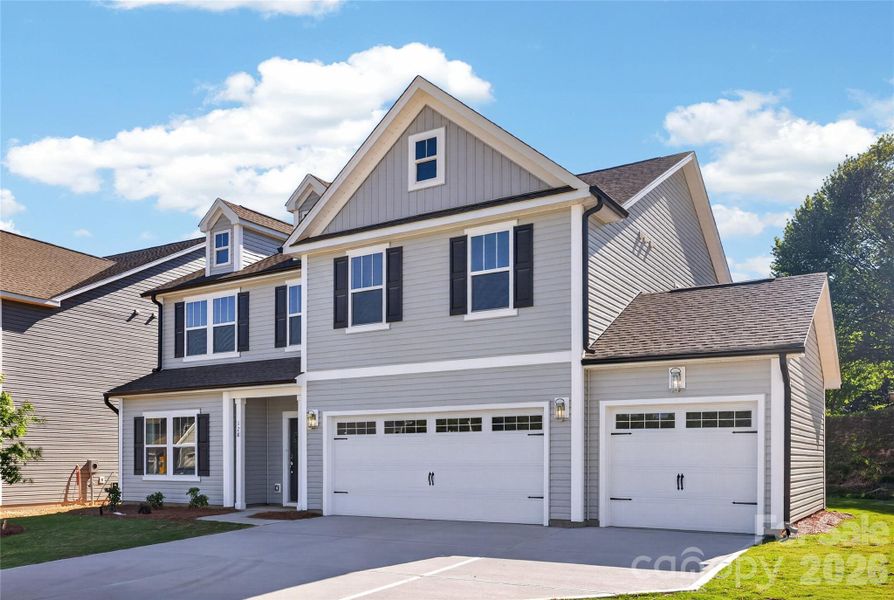 Front exterior of a new home in Morrow Brook, Albemarle, NC, highlighting curb appeal (Image 25).