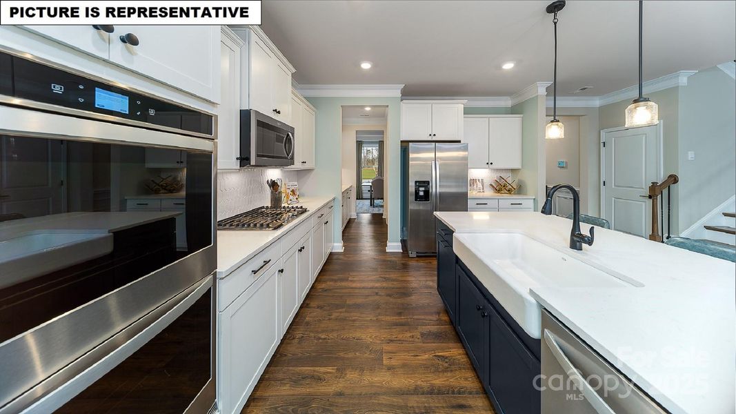 Furnished interior view inside a new home in Falls Cove, Troutman (Image 4).