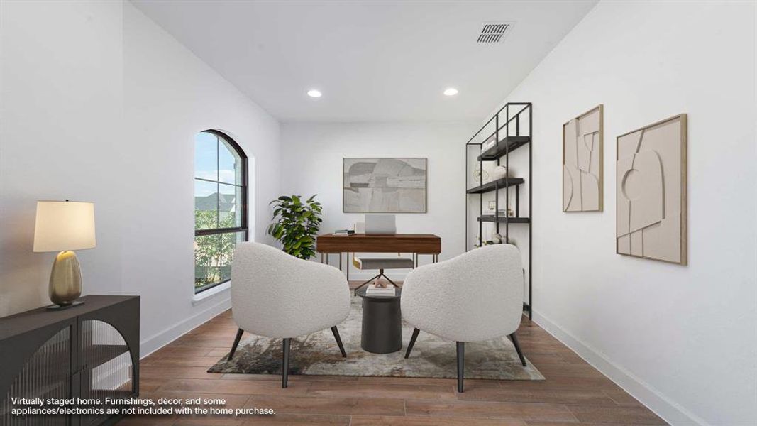Furnished interior view inside a new home in Trinity Falls 60', McKinney (Image 10). Furnished interior view inside a new home in Trinity Falls 60', McKinney (Image 10).