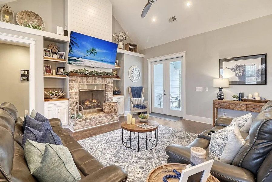 Furnished interior view inside a new home in , Huger (Image 4). Furnished interior view inside a new home in , Huger (Image 4).