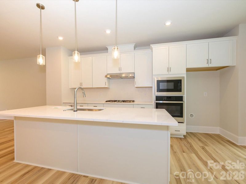 Large kitchen island with sink