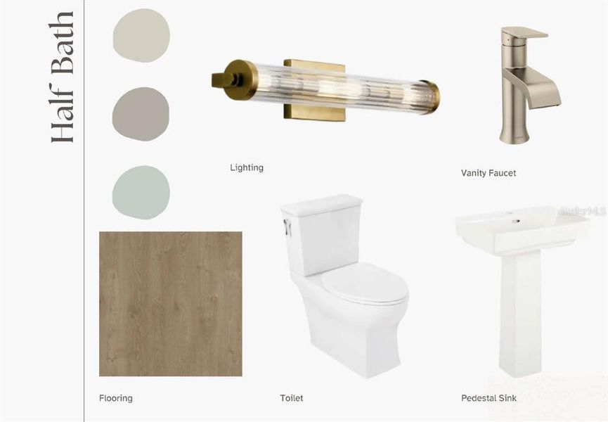 LV61 Dakota Timeless Artisan Half Bath