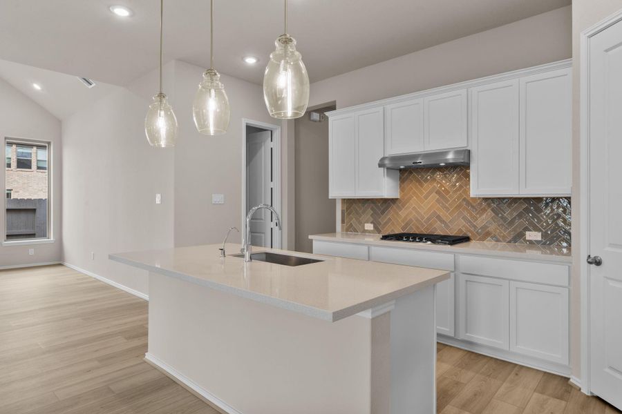 Furnished interior view inside a new home in Pomona 50' & 55', Manvel (Image 14).