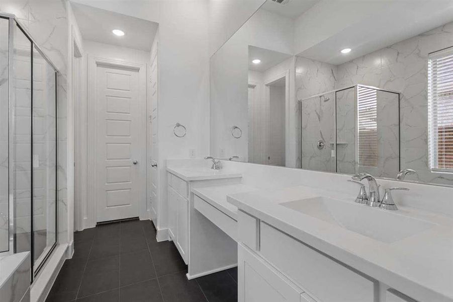 Dual Sink and Vanity at Primary Bath - Representative Photo