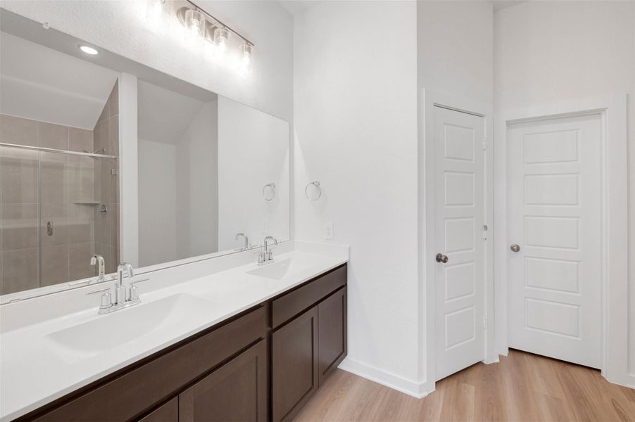 Furnished interior view inside a new home in Lone Star Landing, Montgomery (Image 10).
