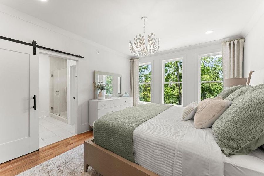 Furnished interior view inside a new home in , Marietta (Image 5).