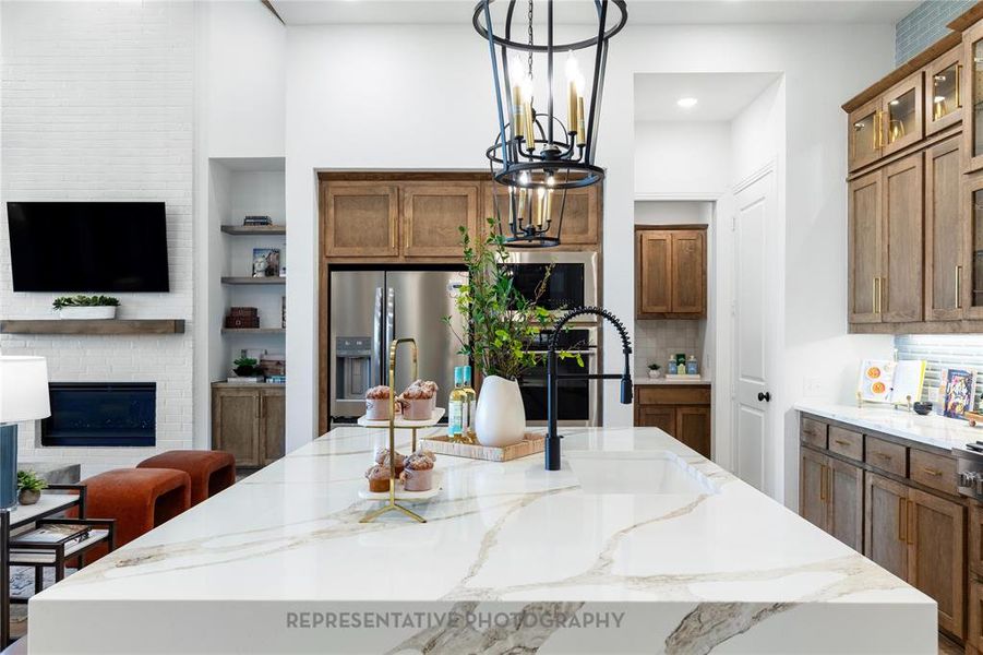 Furnished interior view inside a new home in Canyon Creek Estates, Sherman (Image 4).