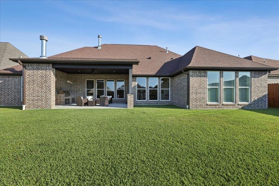 Exterior details and patio area of a home in , Beaumont (Image 4). Exterior details and patio area of a home in , Beaumont (Image 4).