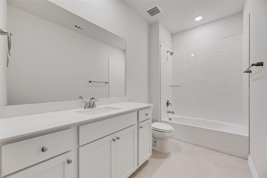 Furnished interior view inside a new home in Valencia On The Lake, Little Elm (Image 9).