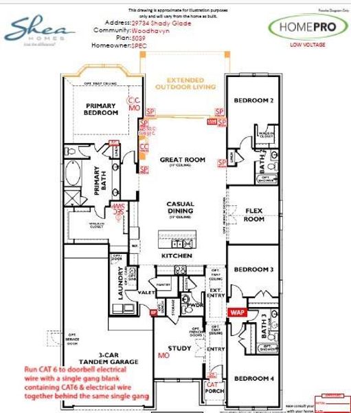 2D floor plan layout of this home in , Magnolia, TX (Image 3). 2D floor plan layout of this home in , Magnolia, TX (Image 3).
