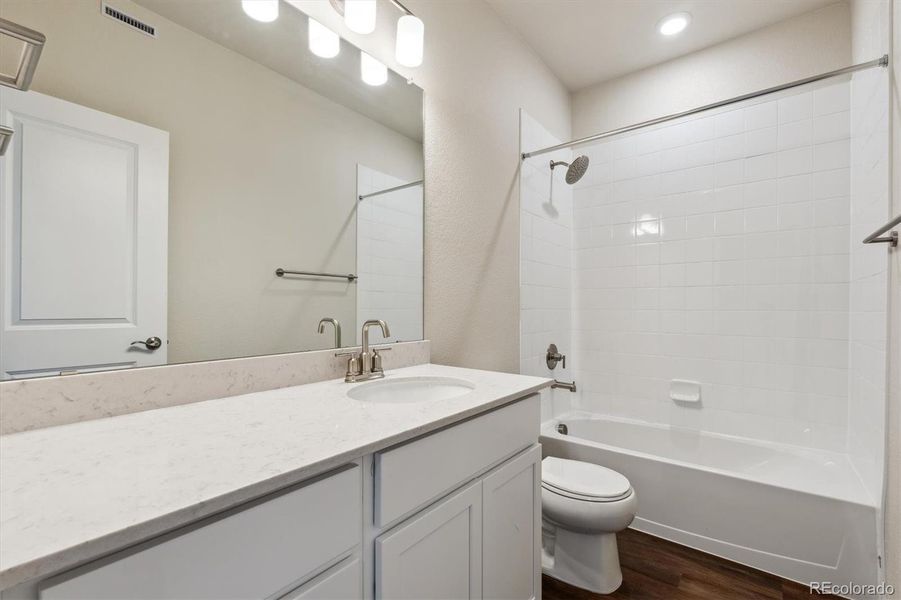 Furnished interior view inside a new home in Townhome Collection at Grand Vue at Interlocken, Broomfield (Image 7).