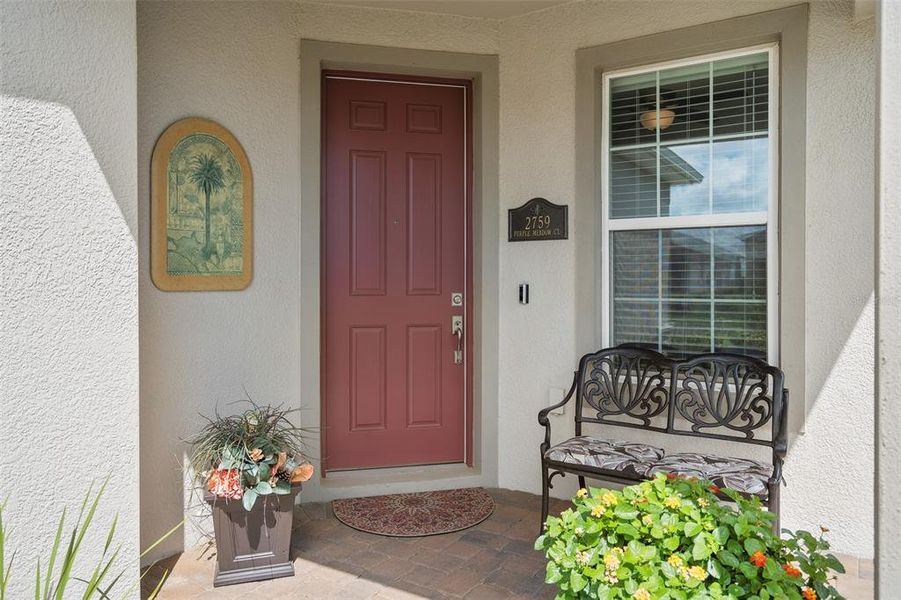 Exterior details and patio area of a home in Del Webb Minneola, Minneola (Image 23).