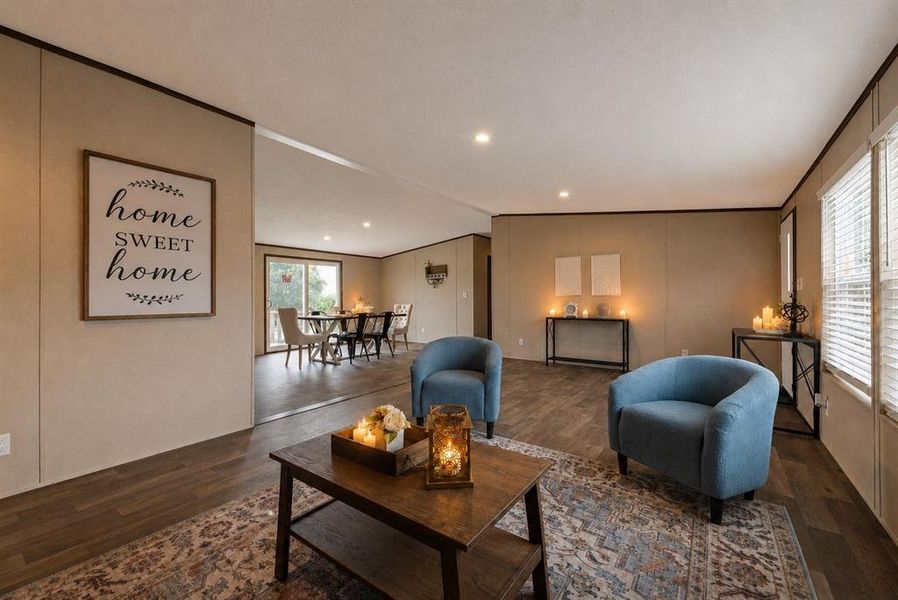 Furnished interior view inside a new home in , Poolville (Image 3).
