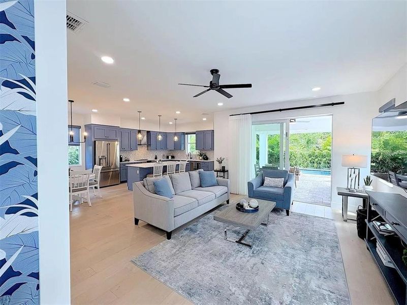 Furnished interior view inside a new home in , Sarasota (Image 13). Furnished interior view inside a new home in , Sarasota (Image 13).