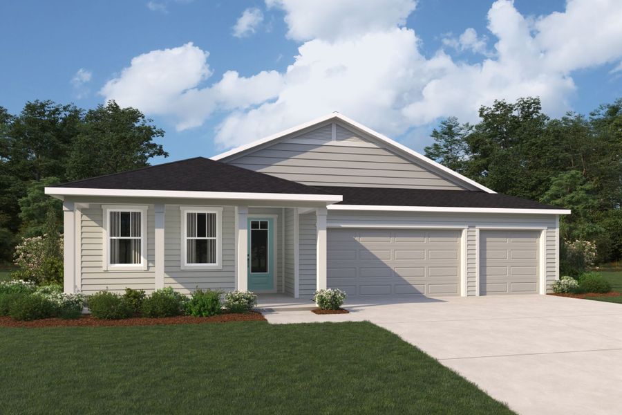 Representative exterior photo of a completed home built from the Careen by Mattamy Homes in RiverTown - Forest, St. Johns, FL (Image 1). Representative exterior photo of a completed home built from the Careen by Mattamy Homes in RiverTown - Forest, St. Johns, FL (Image 1).