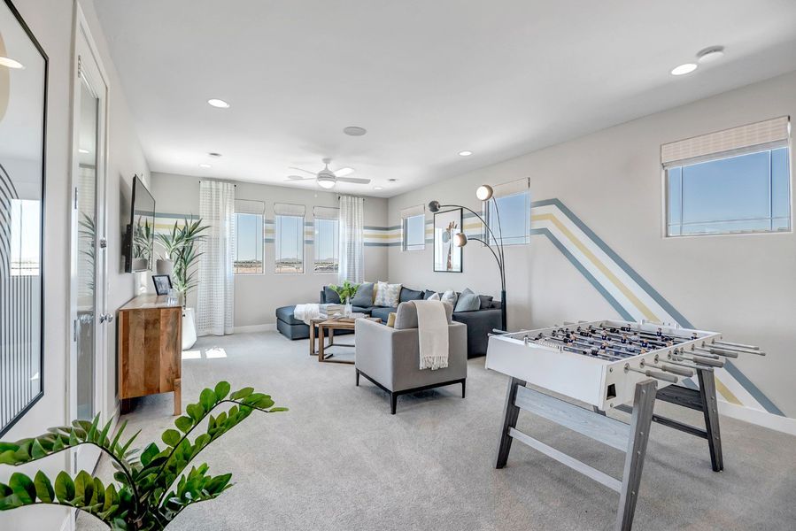 Furnished interior view inside a new home in Palo Verde at North Creek, Queen Creek (Image 16).