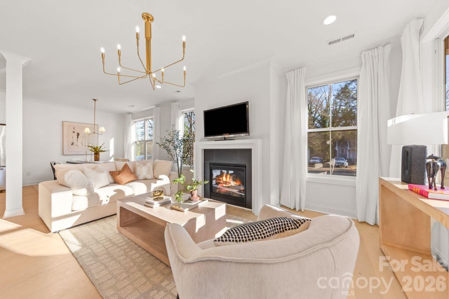 Furnished interior view inside a new home in , Charlotte (Image 8).