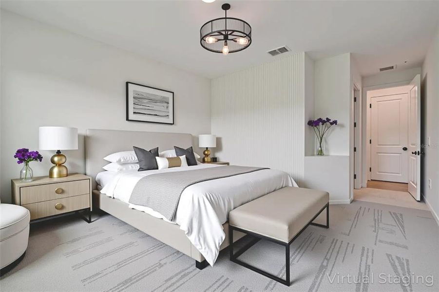 Furnished interior view inside a new home in Isles at Bayview, Parrish (Image 3). Furnished interior view inside a new home in Isles at Bayview, Parrish (Image 3).