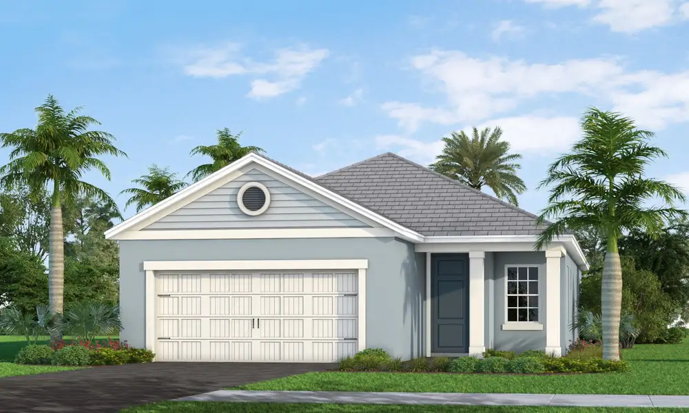 Representative exterior photo of a completed home built from the Heritage 2 by Neal Communities in Palmera, Venice, FL (Image 27).