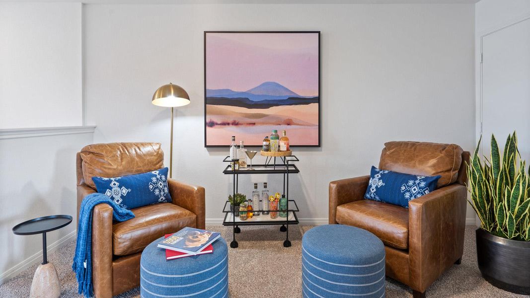 Furnished interior view inside a new home in Avery Centre, Round Rock (Image 19).