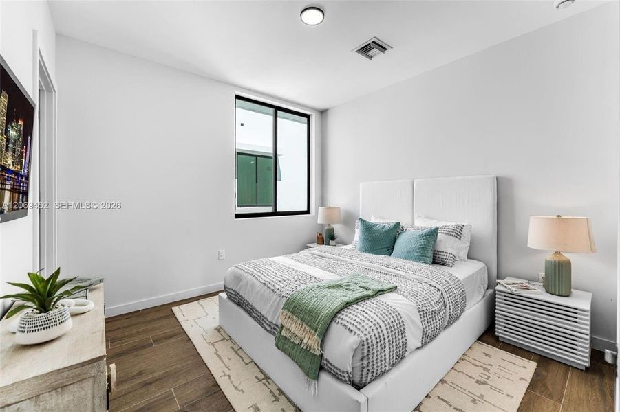 Furnished interior view inside a new home in , Miami (Image 11). Furnished interior view inside a new home in , Miami (Image 11).