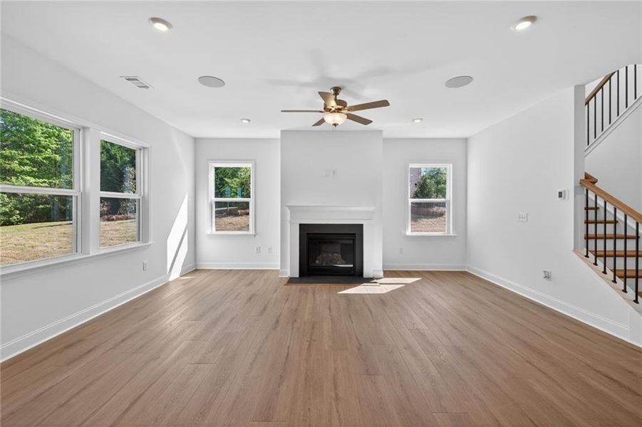 Spacious, unfurnished interior of a new home in Riversprings, Dacula (Image 48).