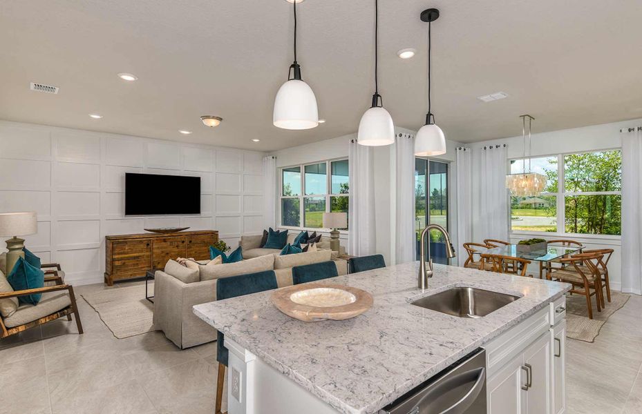 Furnished interior view inside a new home in Harbor Isle, Vero Beach (Image 3). Furnished interior view inside a new home in Harbor Isle, Vero Beach (Image 3).