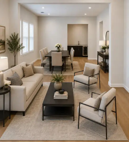 Furnished interior view inside a new home in , Houston (Image 4).