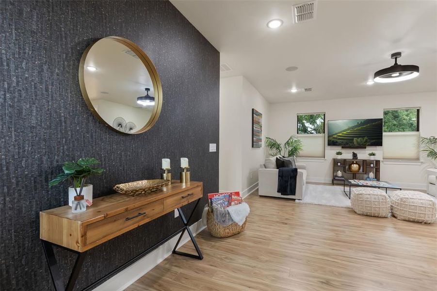 Furnished interior view inside a new home in , Orlando (Image 42).