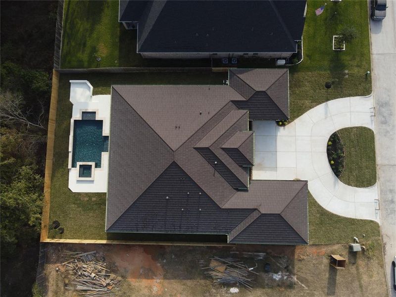 Aerial View of the House