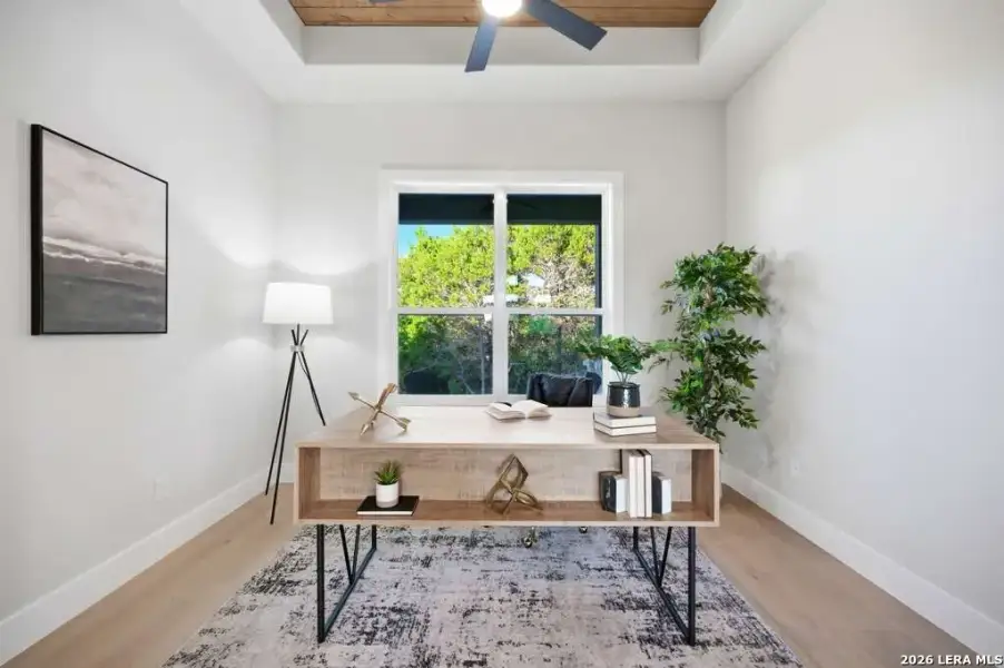 Furnished interior view inside a new home in , Fischer (Image 37).