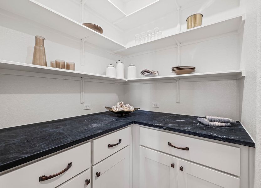 Whitehall Floor Plan in The Colony, Bastrop | Sitterle Homes pantry Whitehall Floor Plan in The Colony, Bastrop | Sitterle Homes pantry