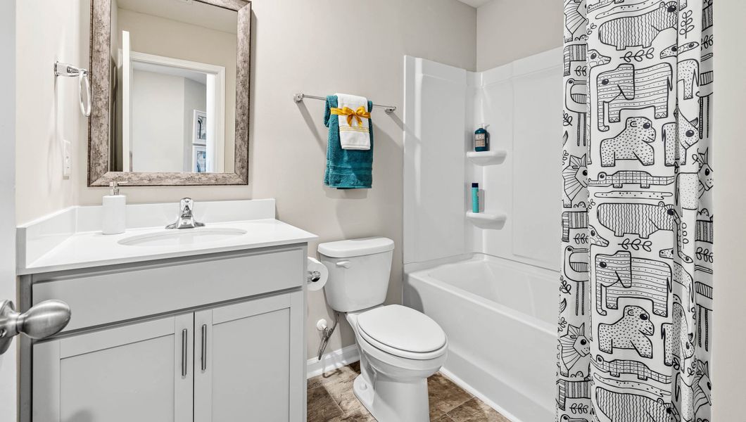 Furnished interior view inside a new home in Tanglewood Townes, Greenville (Image 23).