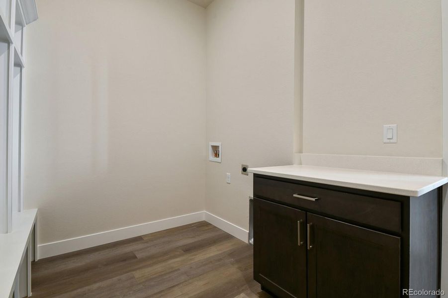 Mudroom/laundry area
