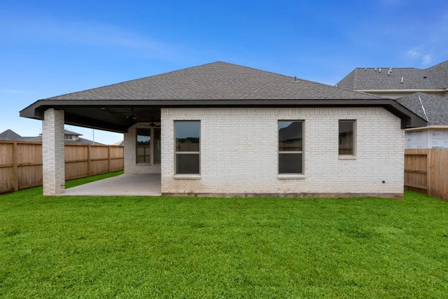 Exterior details and patio area of a home in Escondido, Magnolia (Image 4). Exterior details and patio area of a home in Escondido, Magnolia (Image 4).