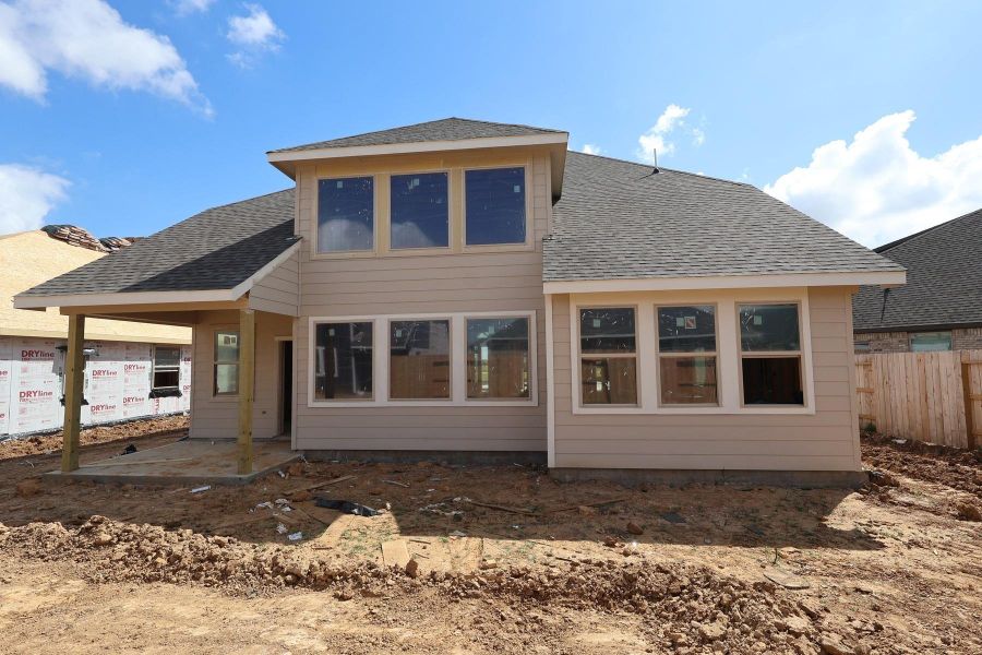 Backyard with covered patio - still under construction! Backyard with covered patio - still under construction!