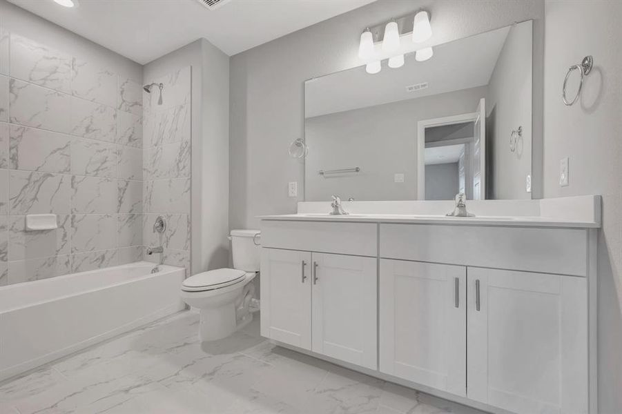 Furnished interior view inside a new home in The Preserve, Justin (Image 8).