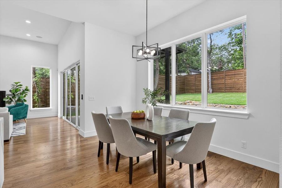 Furnished interior view inside a new home in , Dallas (Image 13).