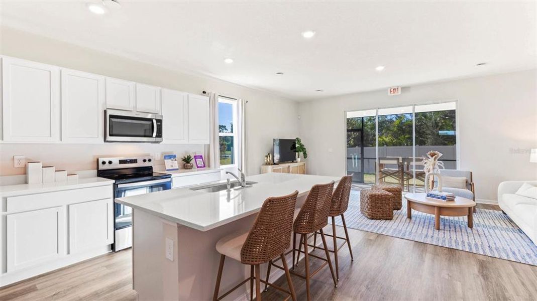 Furnished interior view inside a new home in Oasis at Longwood Run, Sarasota (Image 12).