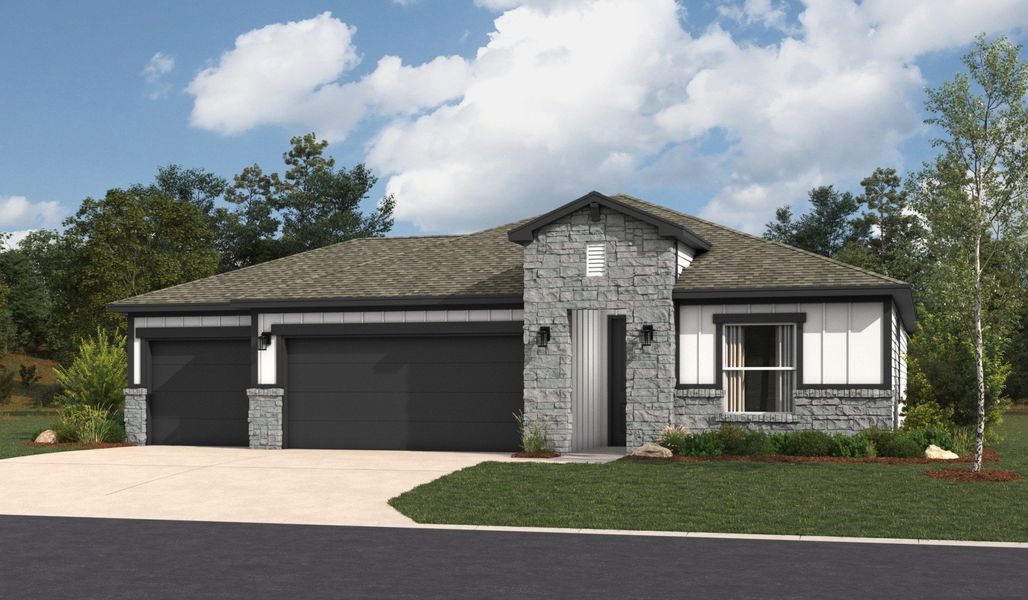 Representative exterior photo of a completed home built from the Sophora by Hakes Brothers in Hickory Ridge Estates, Elmendorf, TX (Image 2). Representative exterior photo of a completed home built from the Sophora by Hakes Brothers in Hickory Ridge Estates, Elmendorf, TX (Image 2).